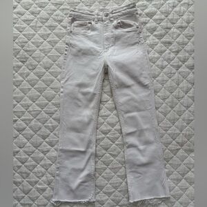 Zara White Denim Jeans